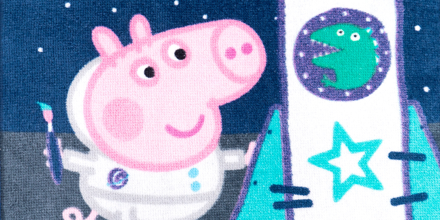 Ręcznik 30x50 cm peppa george rakieta